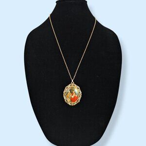 (2/$20) Vintage Portrait Pendant Necklace